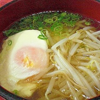 「ポーチドエッグ入り塩ラーメン」　　　♪♪